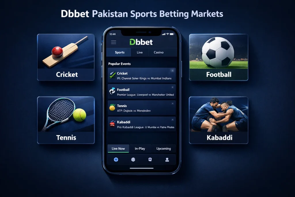Overview of Sports Betting Markets on Dbbet in Pakistan